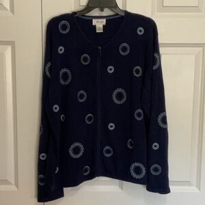 FOXCROFT Full Zip Cardigan